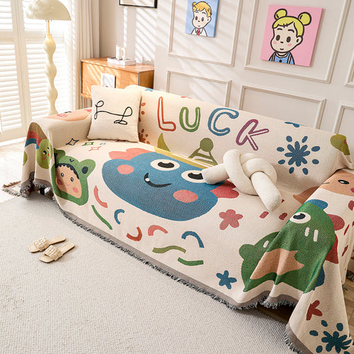 Fun Cartoon-Themed Throw Blanket