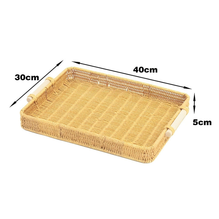 Ladies Rattan Serving Tray Bowlift