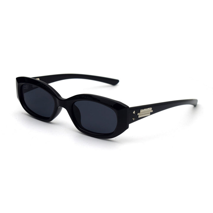 Trendy Cat-Eye Sunglasses with Adorable Teddy Bear Accent Bowlift