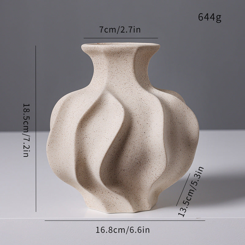 Sculptural Textured Ceramic Vase