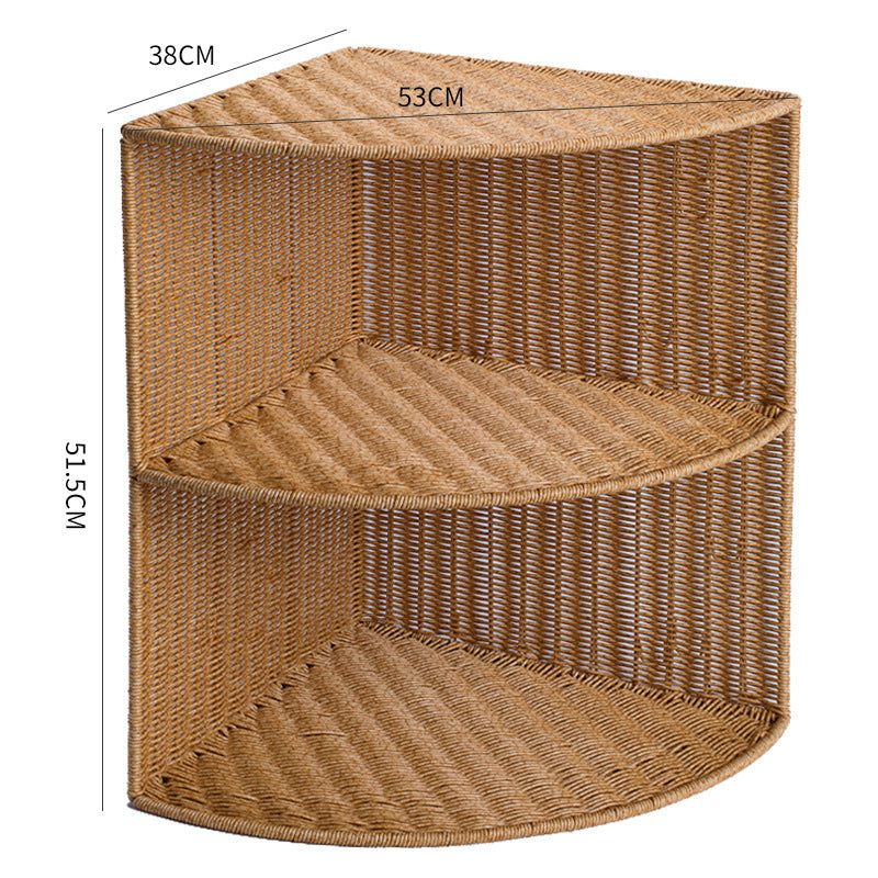 Corner Woven Storage Shelf Bowlift