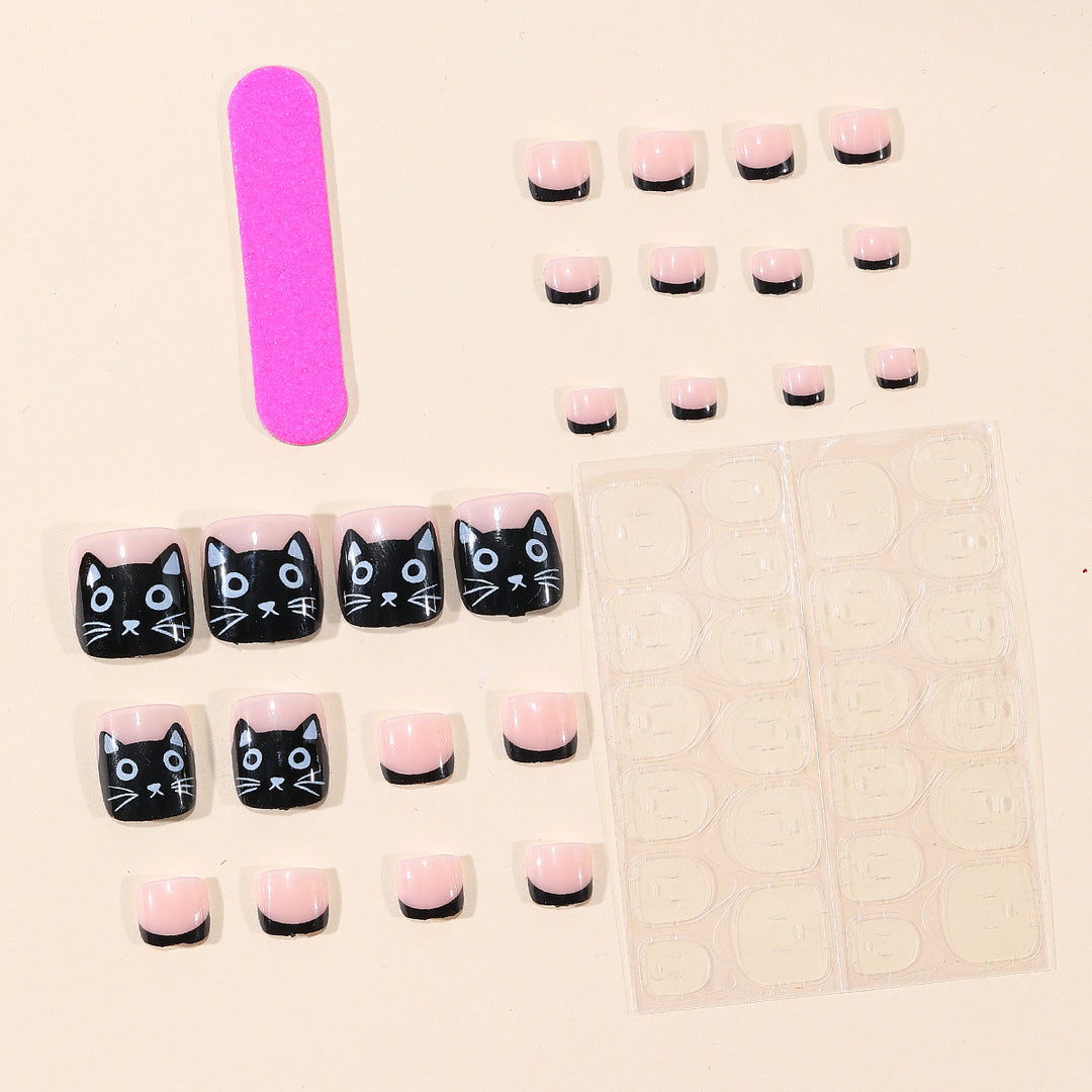 Playful Cat-Themed Nail Art Kit Bowlift