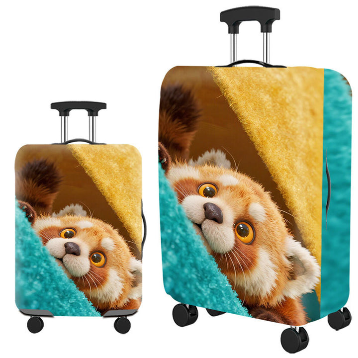 Tropical Leaf Print Hard Shell Luggage Bowlift