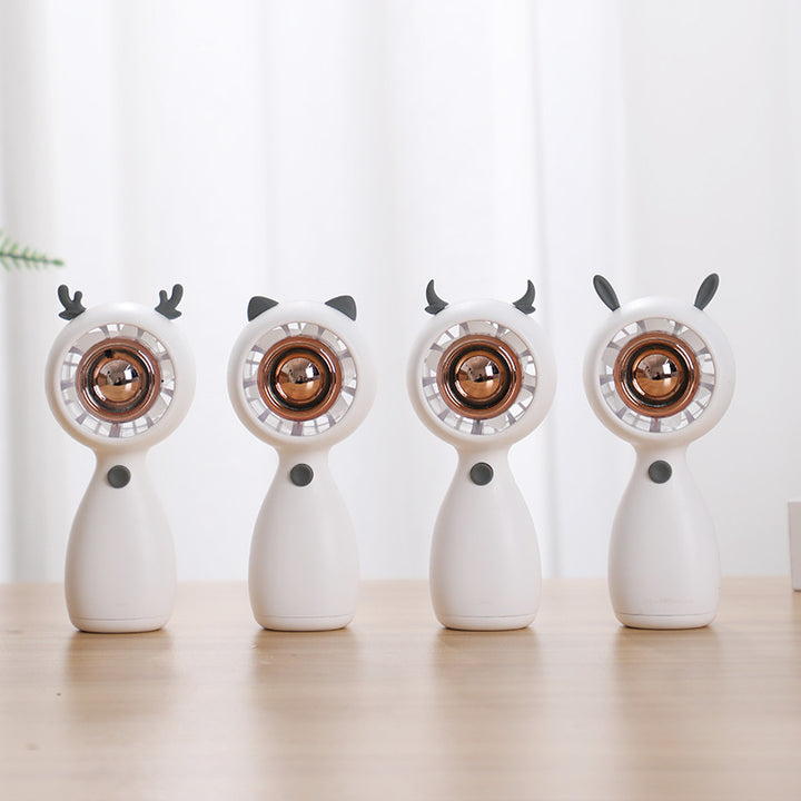 Mini Portable Animal-Themed Handheld Fan Bowlift