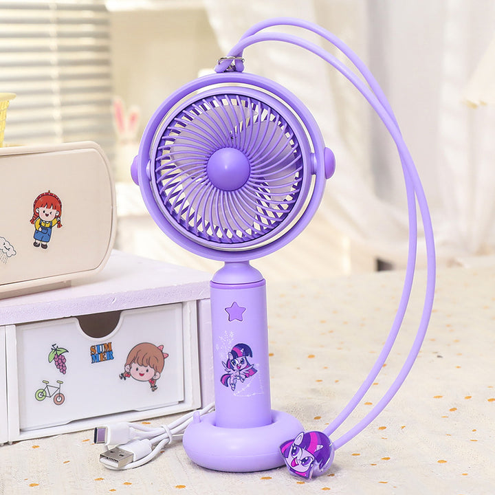 Women Portable Hand Fan with Flexible Neck and Cute Design Bowlift
