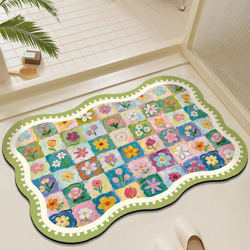 Floral Patchwork Area Rug