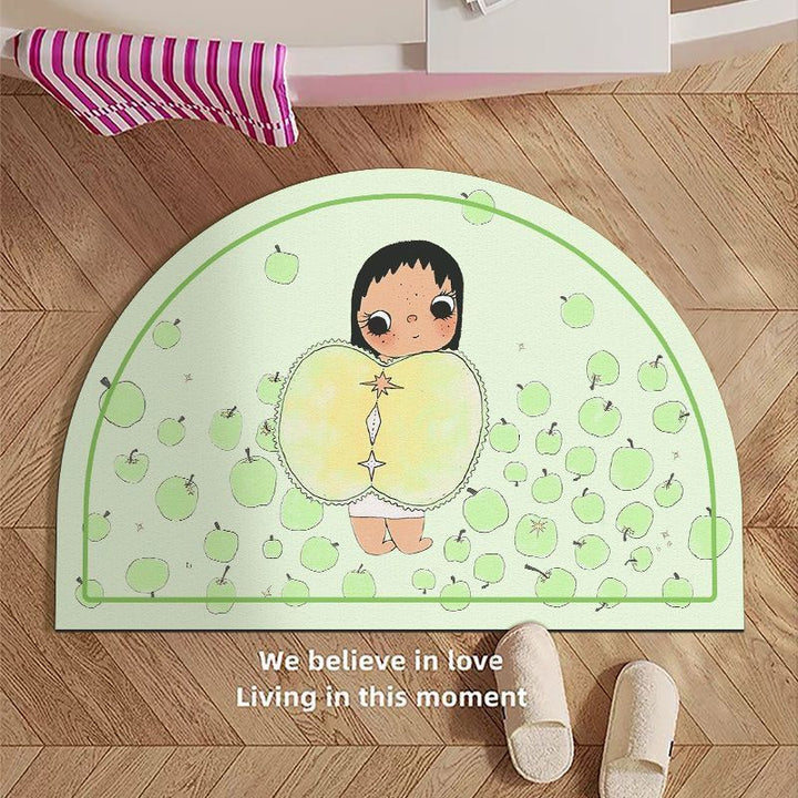 Cartoon-Themed Area Bath Mat Bowlift