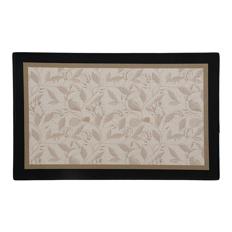 Elegant Floral Print Bath Mat Bowlift