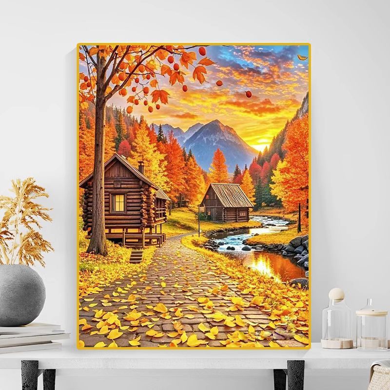 Autumn Landscape Canvas Art Print Bowlift