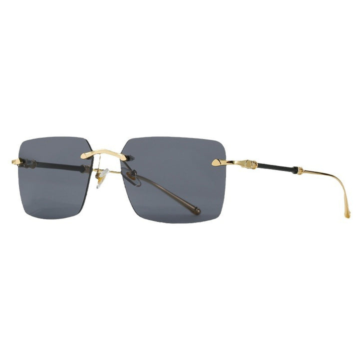 Women's fashionable sunglasses with square frame and luxurious accents Bowlift