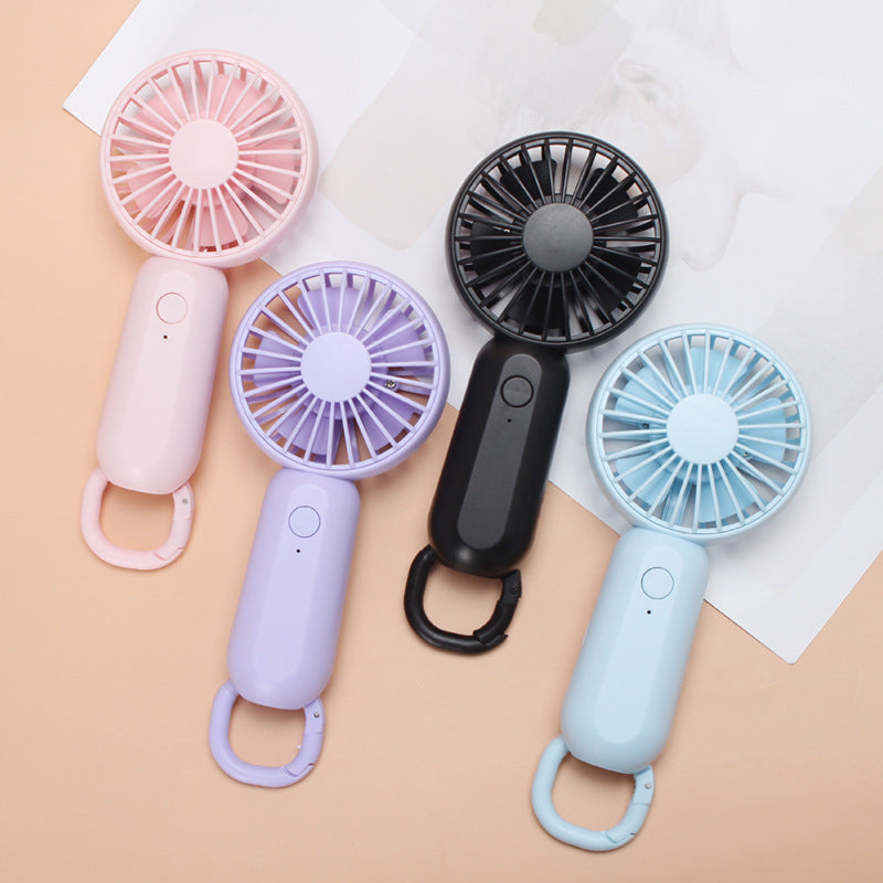 Women's compact portable handheld fan with rechargeable battery and carrying strap Bowlift