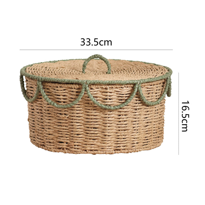 Storage basket with lid and handles Bowlift
