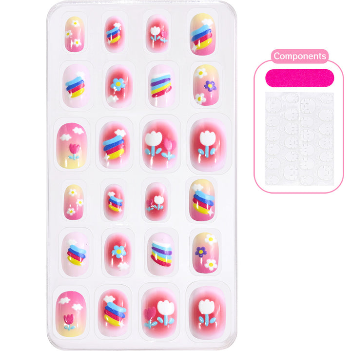 Themed Summer Beach Nail Art Press-On Nails Bowlift