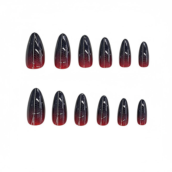 Ombre Glossy Stiletto Press-On Nails Bowlift