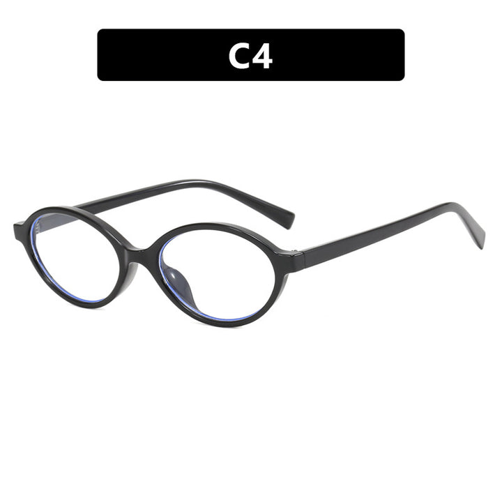 Women's fashionable oval sunglasses with curved frame and UV protection Bowlift