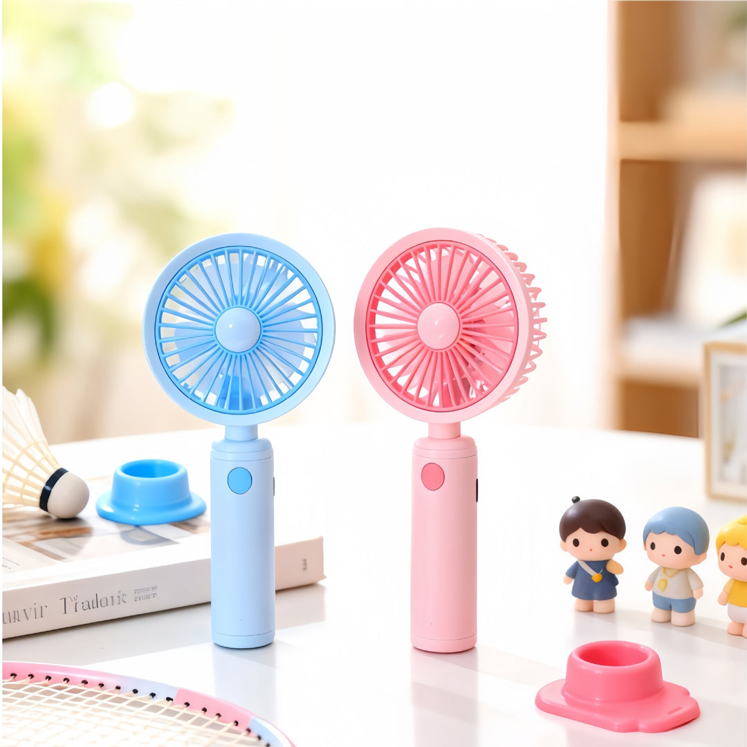 Women's Portable Table Fan with Rechargeable Battery and Flexible Tilt Angle Bowlift