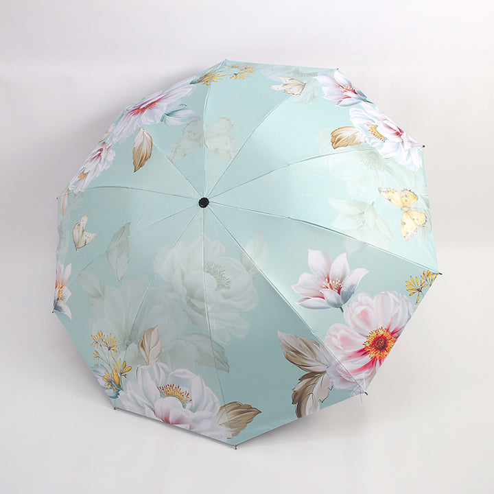 Women's umbrella with floral patterns and UV protection Bowlift