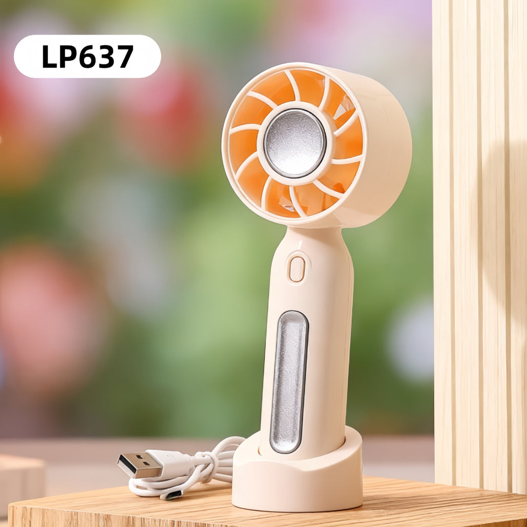Women Portable Mini Fan with USB Charging Function and Flexible Adjustable Tilt Position Bowlift