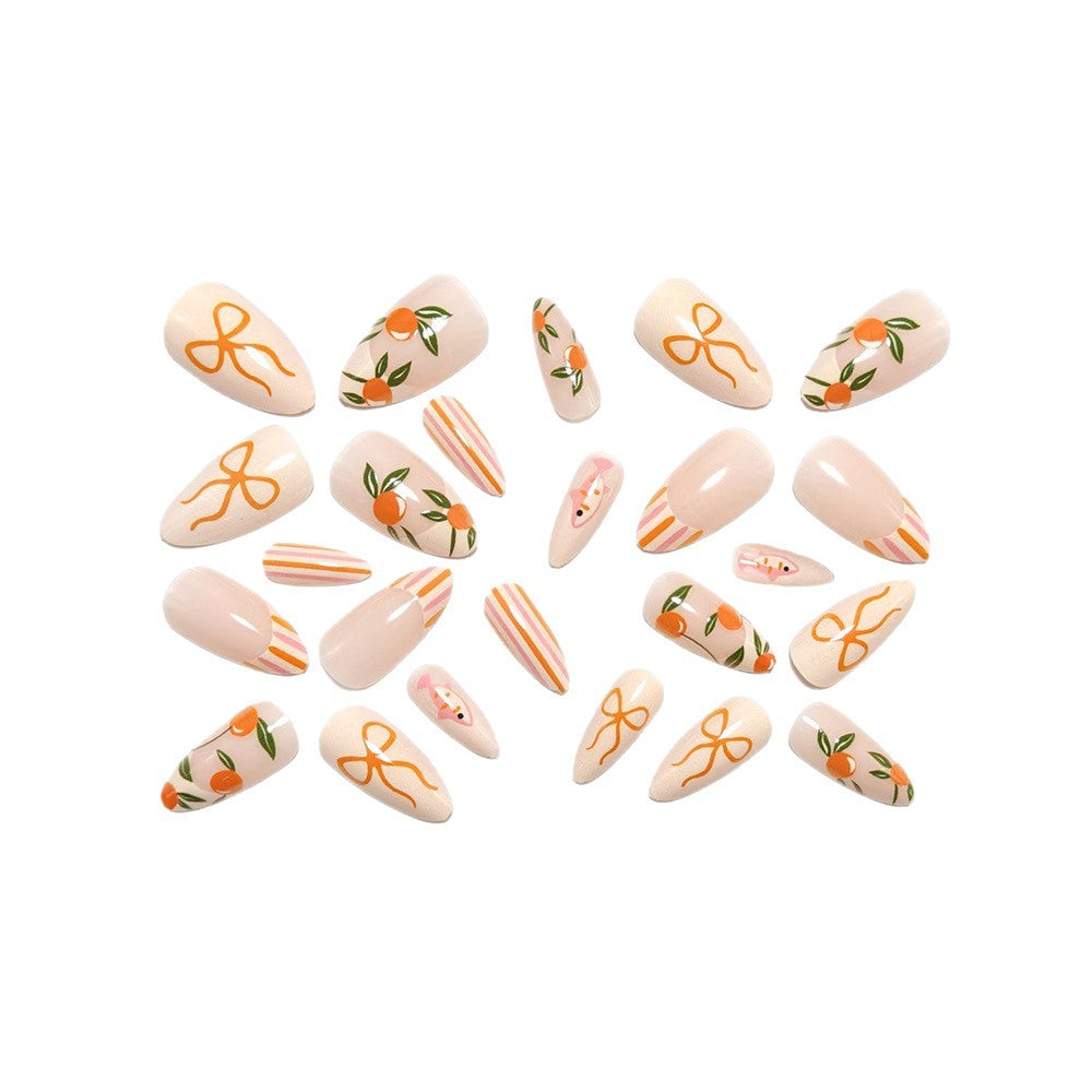Creative artificial nails with fruity design Bowlift