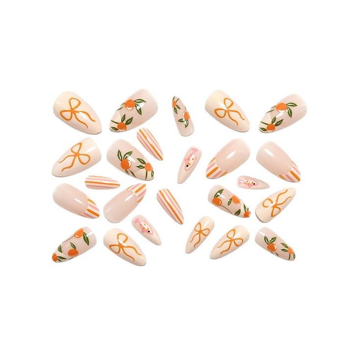 Creative artificial nails with fruity design Bowlift