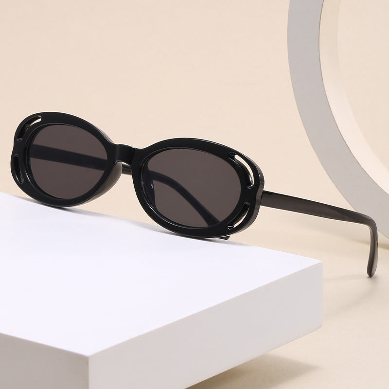 Women's fashionable sunglasses with oval frame and unique design Bowlift