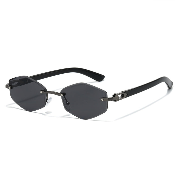 Futuristic Hexagonal Frame Sunglasses Bowlift