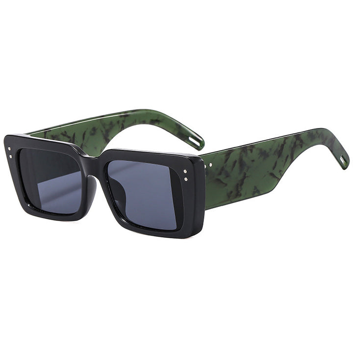 Women's Fashion Square Sunglasses with Elegant Frame Structure Bowlift