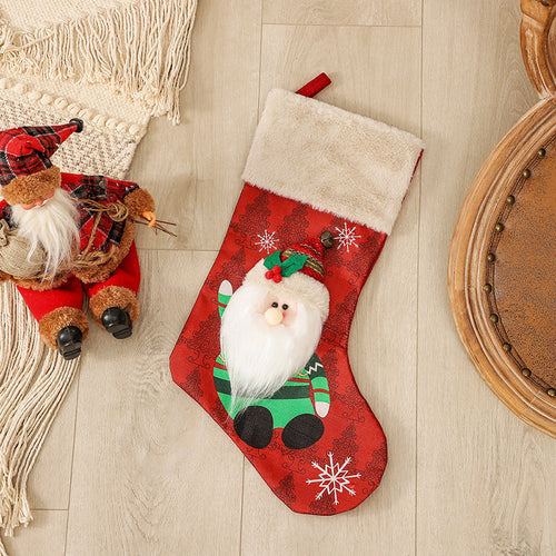 BowLift | Christmas Socks Gift Bag Christmas Tree Hanging Ornaments Candy Bag