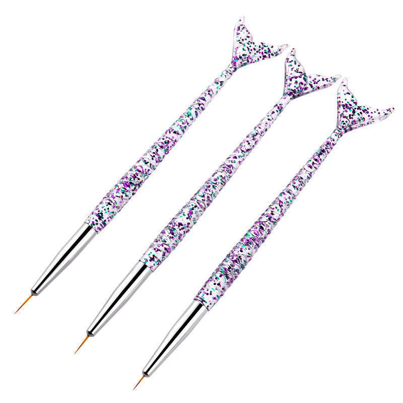 Mermaid Tail Nail Art Brush Set Bowlift