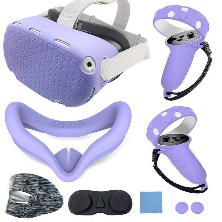 VR headset with ergonomic holding bracket and protective cover Bowlift