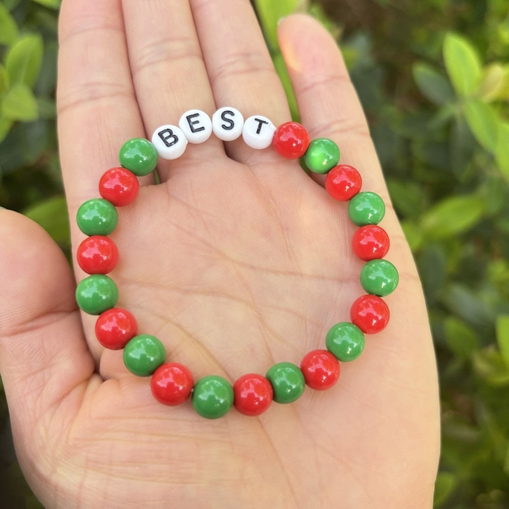 Friendship bracelet made of pastel beads Bowlift