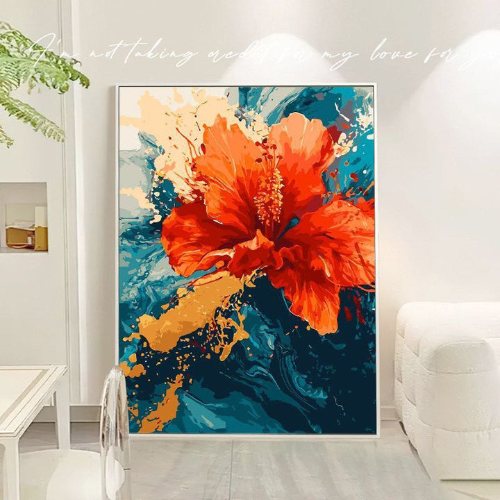 Floral Abstract Canvas Art Bowlift