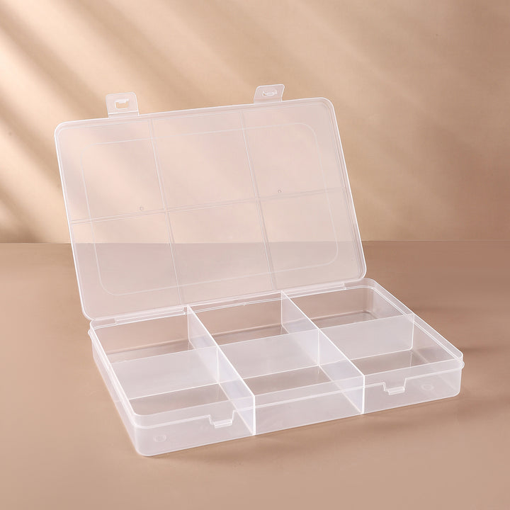 Multi-Compartment Transparent Organizer Box Bowlift