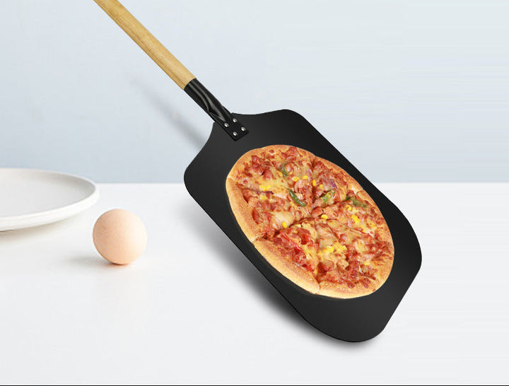 Large Rectangular Nonstick Pizza Peel with Detachable Wooden Handle Bowlift
