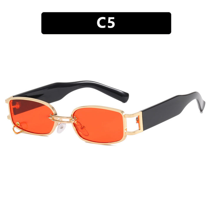 Ladies sunglasses in luxurious rectangular design with golden accents Bowlift