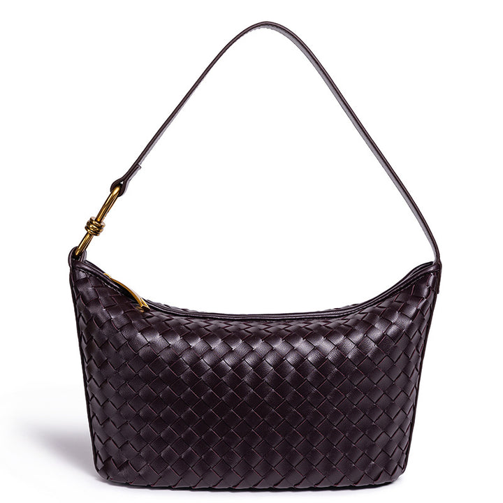 Woven Leather Hobo Bag Bowlift