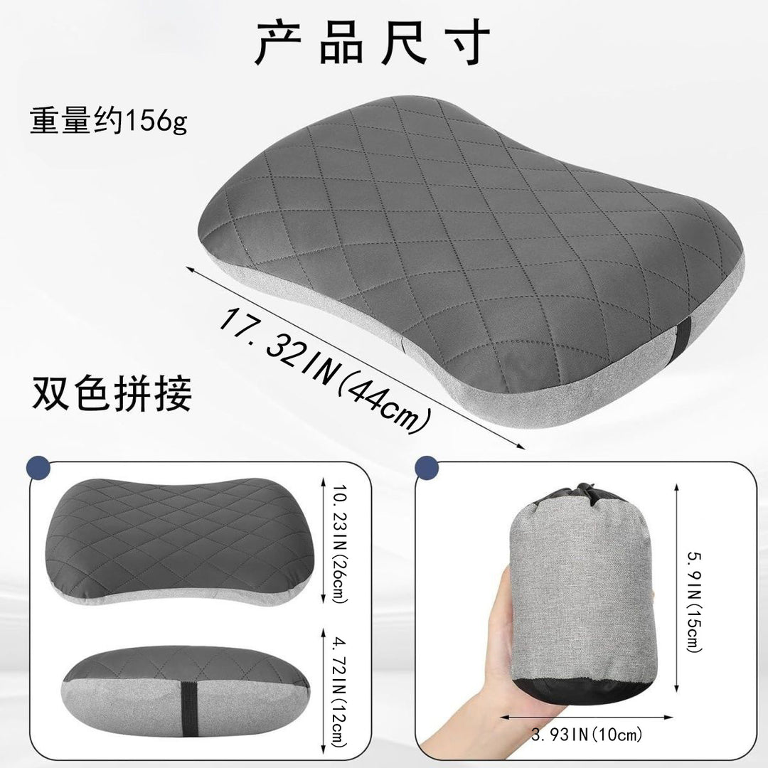 Ergonomic Memory Foam Lumbar Support Pillow with Quilted Breathable Cover Bowlift