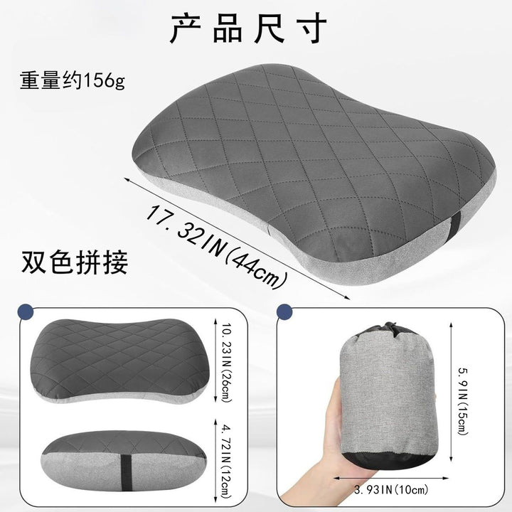 Ergonomic Memory Foam Lumbar Support Pillow with Quilted Breathable Cover Bowlift