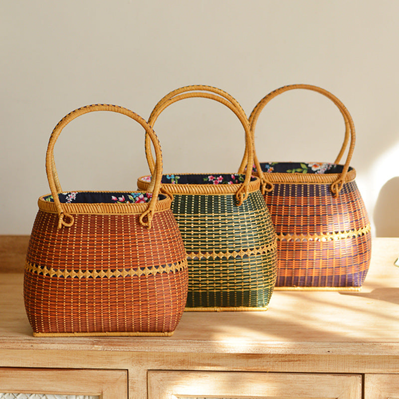 Handmade synthetic fiber tote bag Bowlift