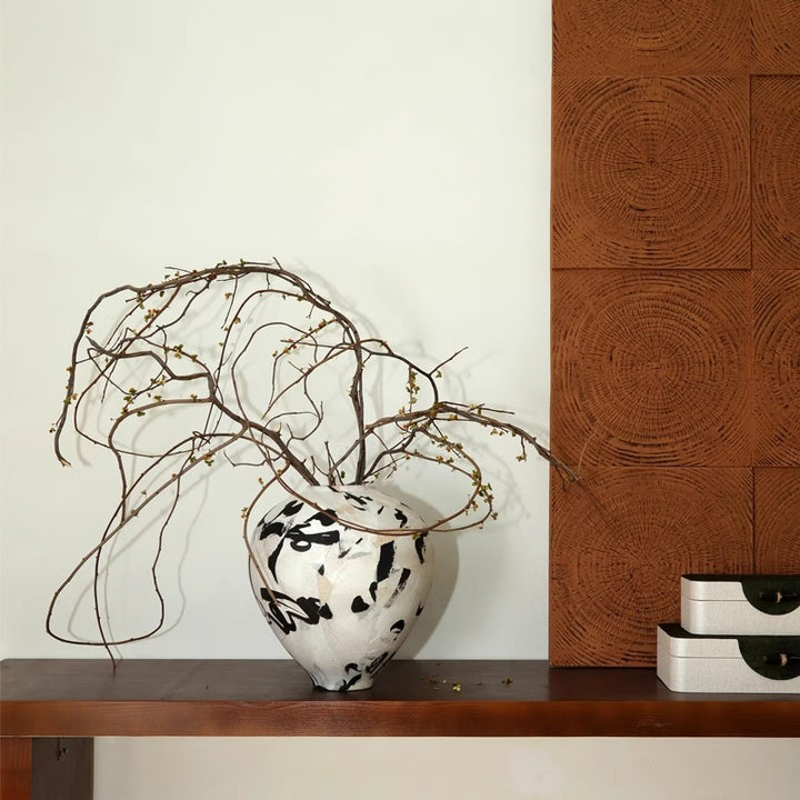 Contemporary Decorative Golden Globe Vase