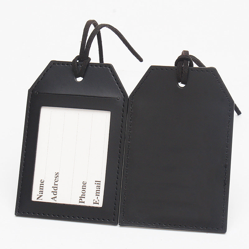 Premium Leather Travel Luggage Tag Bowlift