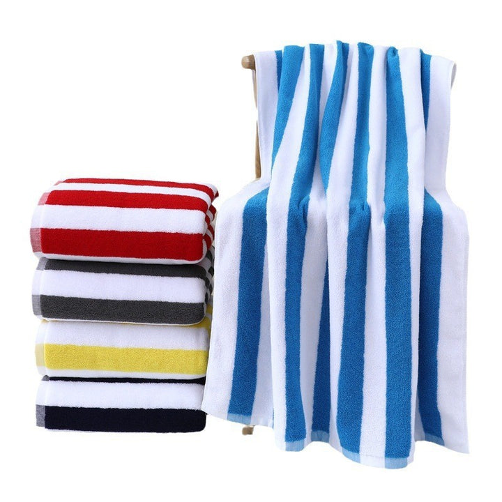 High-quality terry bath towel with intense stripe pattern Bowlift