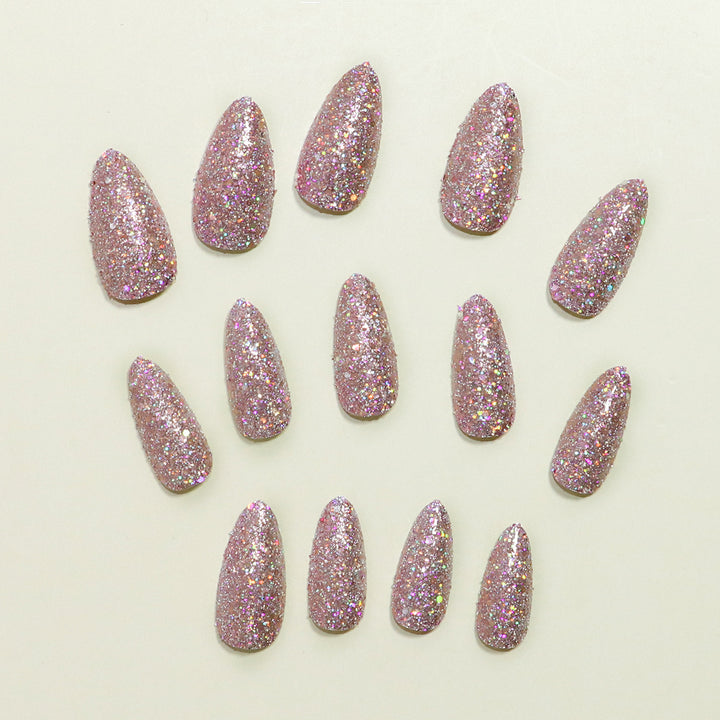 Glittering Stiletto Press-On Nail Set Bowlift
