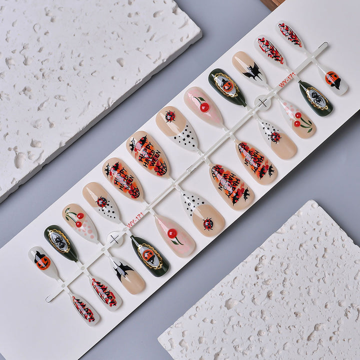 Artistic Themed Press-On Nail Set Bowlift