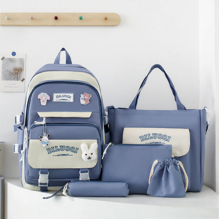 Multi-Purpose School Backpack and Tote Bag Set Bowlift