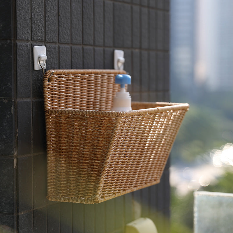 Unisex storage basket with rounded edges and practical handles Bowlift