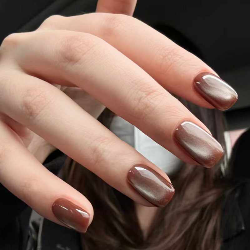 Elegant French Tip Press-On Nail Set Bowlift