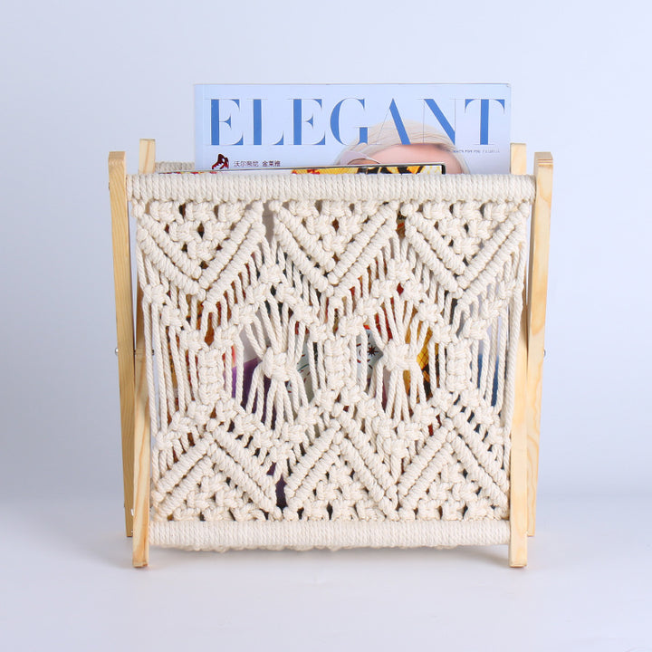Macrame Magazine Rack Bowlift