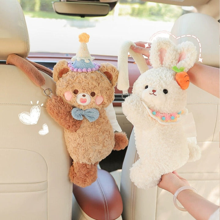 BowLift | Cuddle Bear Plush Tissue Box