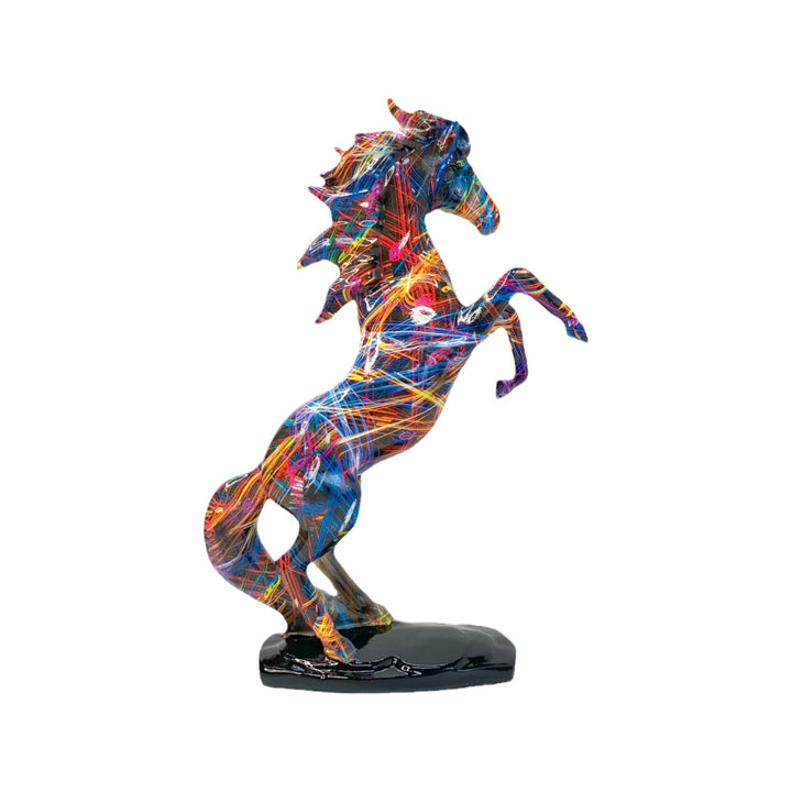 Artful Running Horse Sculpture Bowlift